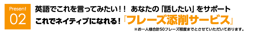 英語でこれを言ってみたい！！ あなたの「話したい」をサポートこれでネイティブになれる！『フレーズ作成サービス』